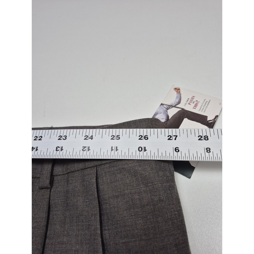 Palm Beach Dress Pants Mens 56x36 Gray Wool Pleated Unhemmed Big & Tall NWT - Picture 8 of 12